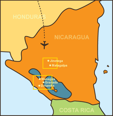 Map of Nicaragua